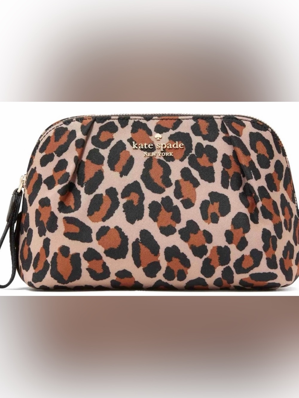 NWT - Kate Spade Leopard Print Cosmetic Pouch